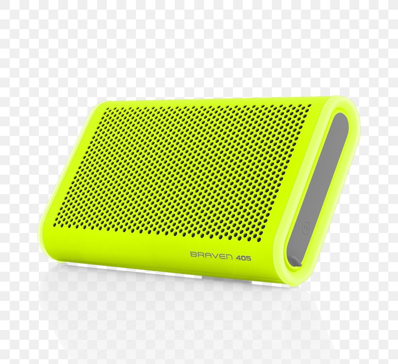 Braven 405 Bluetooth Speaker Electronics Wireless Speaker Yellow, PNG, 750x750px, Electronics, Bluetooth, Computer Hardware, Electronic Device, Gadget Download Free