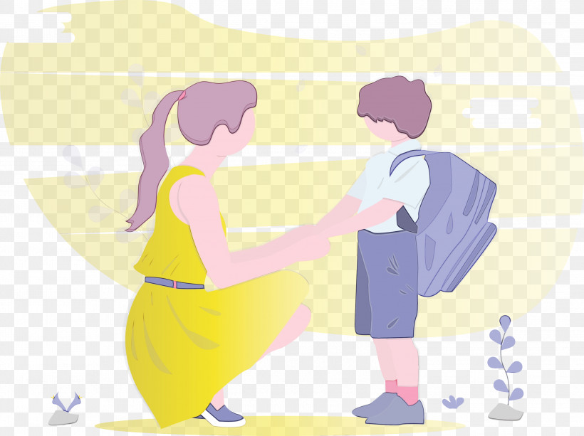 Cartoon Gesture, PNG, 2999x2244px, Back To School, Boy, Cartoon, Gesture, Mother Download Free