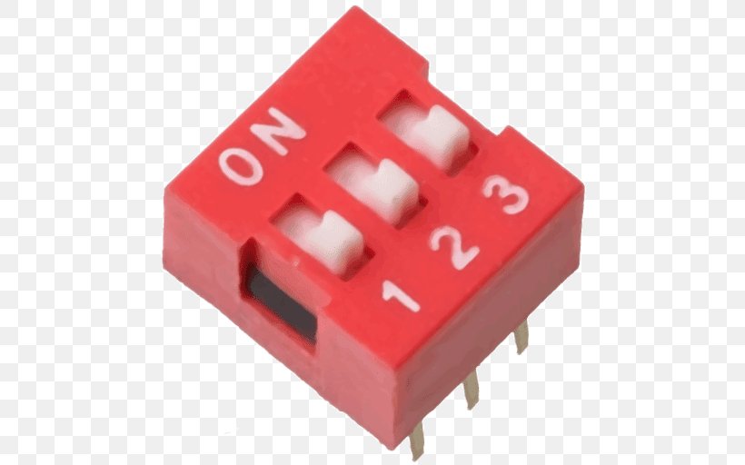 DIP Switch Electrical Switches Dual In-line Package Electronics Push-button, PNG, 512x512px, Dip Switch, Arduino, Breadboard, Circuit Component, Dual Inline Package Download Free