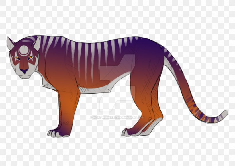 Cat Tiger Terrestrial Animal Character Puma, PNG, 1024x724px, Cat, Animal, Animal Figure, Animated Cartoon, Big Cats Download Free