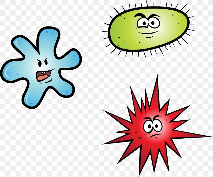 Bacteria Cartoon Germ Theory Of Disease Clip Art, PNG, 2400x1999px, Bacteria, Area, Artwork, Cartoon, Drawing Download Free