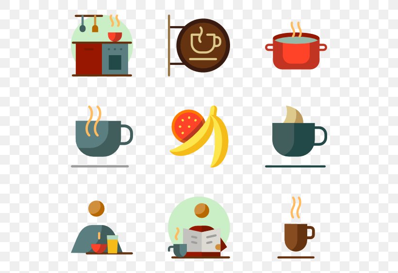 Breakfast Coffee Restaurant Clip Art, PNG, 600x564px, Breakfast, Coffee, Drink, Flat Design, Food Download Free