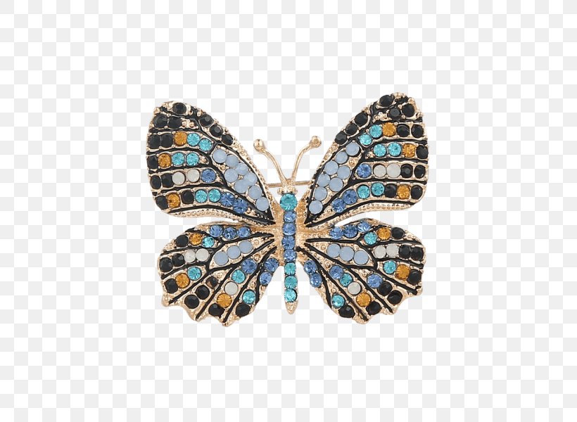 Brooches & Pins Butterfly Imitation Gemstones & Rhinestones Jewellery, PNG, 600x600px, Brooch, Blue, Brilliant, Brooches Pins, Brush Footed Butterfly Download Free
