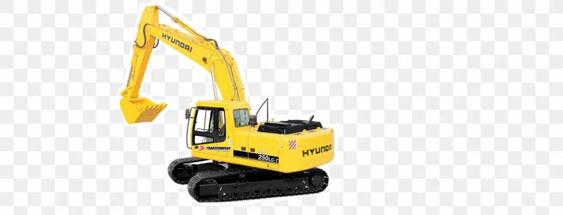 Excavator Continuous Track Hyundai Motor Company Bucket Backhoe Loader, PNG, 2573x984px, Excavator, Backhoe Loader, Baugrube, Bobcat Company, Bucket Download Free