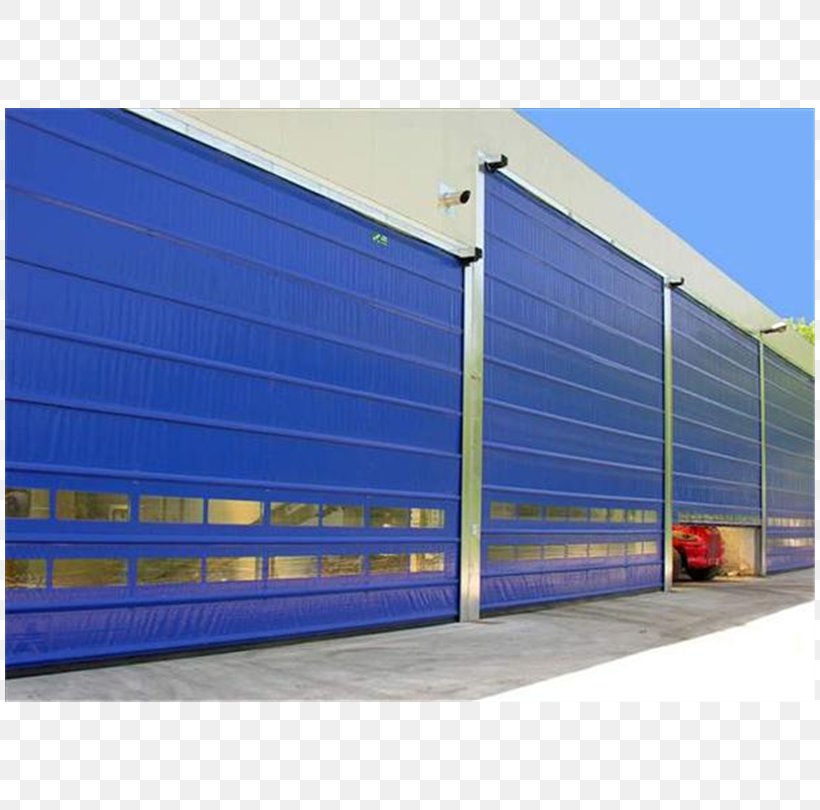High-speed Door Industry Facade Building, PNG, 810x810px, Door, Blue, Building, Cargo, Curtain Download Free