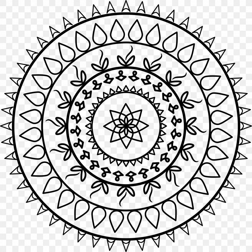 Mandala Sri Yantra Sacred Geometry, PNG, 1920x1920px, Mandala, Area, Art, Black And White, Chakra Download Free