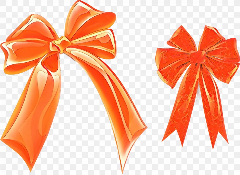Orange, PNG, 2474x1807px, Cartoon, Gift Wrapping, Orange, Present, Ribbon Download Free