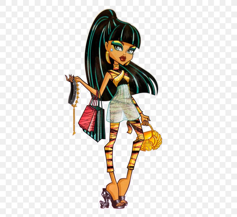Cleo DeNile Monster High: Ghoul Spirit Monster High: Ghoul Spirit Frankie Stein, PNG, 455x750px, Cleo Denile, Art, Cartoon, Costume Design, Doll Download Free