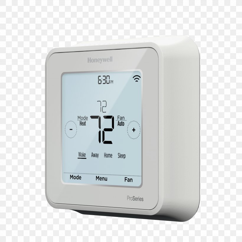 Programmable Thermostat Honeywell Lyric T6 Honeywell TH6210U2001, PNG, 3450x3450px, Thermostat, Electronics, Hardware, Heat Pump, Home Automation Kits Download Free