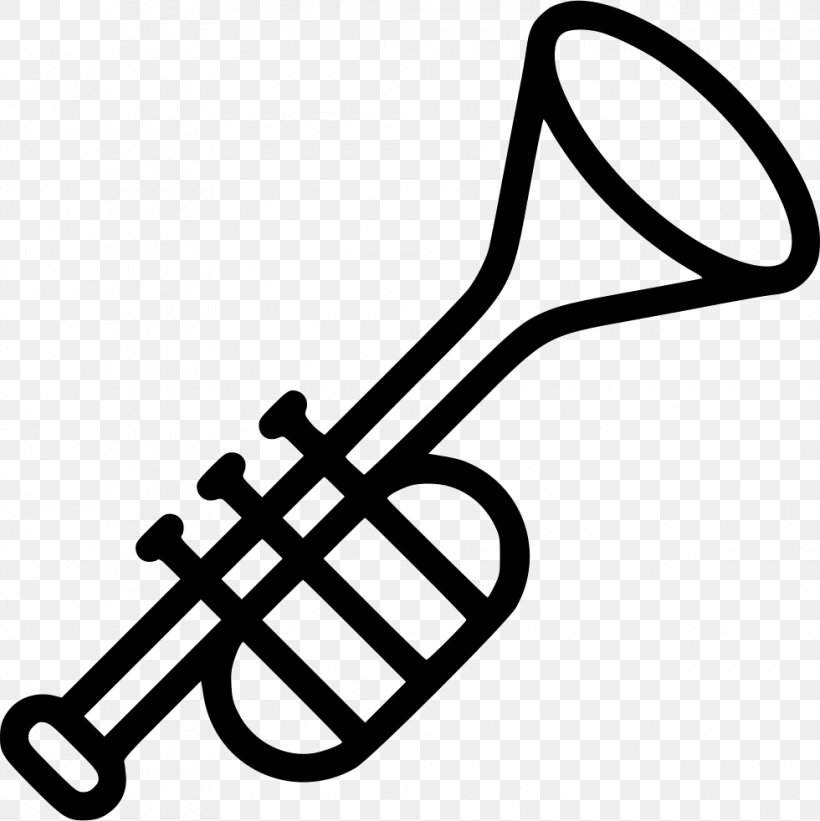 Trumpet Clip Art, PNG, 980x982px, Trumpet, Black And White, Brass Instrument, Designer, Fotolia Download Free