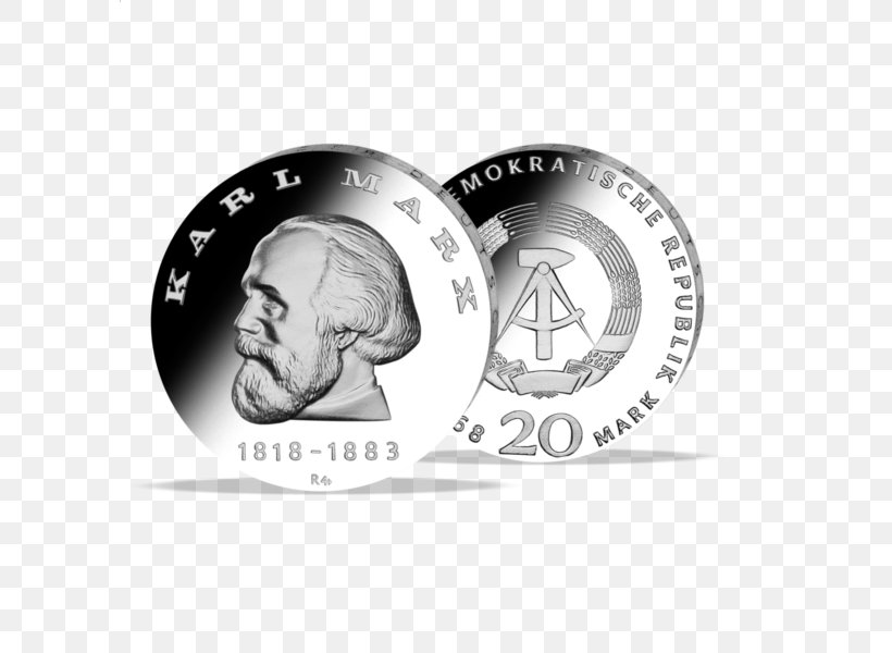 East Germany Silver Commemorative Coin Deutsche Mark, PNG, 600x600px, East Germany, Black And White, Brand, Carl Friedrich Gauss, Coin Download Free