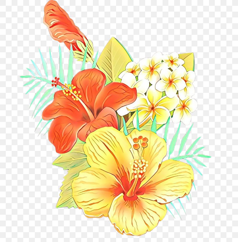 Hibiscus Flower Hawaiian Hibiscus Petal Plant, PNG, 700x834px, Cartoon