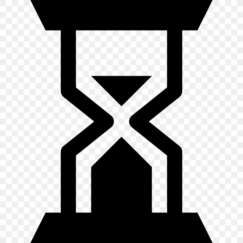 Hourglass Sand Clock, PNG, 1024x1024px, Hourglass, Black And White, Clock, Glass, Logo Download Free