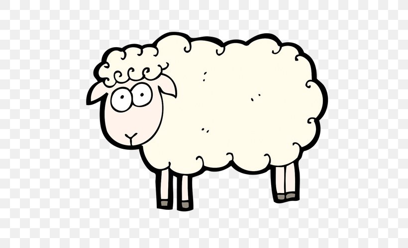 Sheep Drawing Clip Art, PNG, 500x500px, Sheep, Area, Black And White, Black Sheep, Blog Download Free