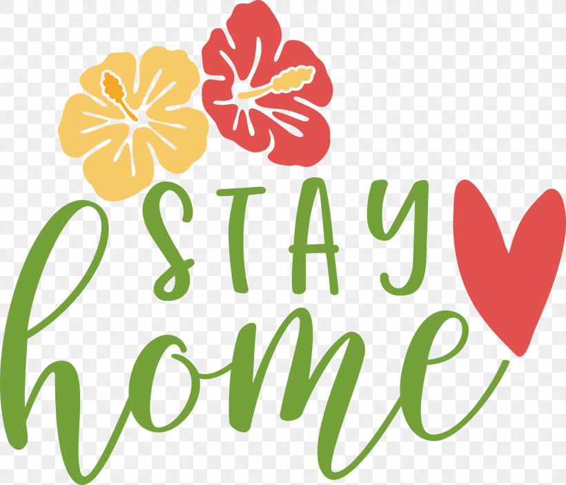 STAY HOME, PNG, 3000x2574px, Stay Home, Caluya Design, Floral Design, Logo Download Free