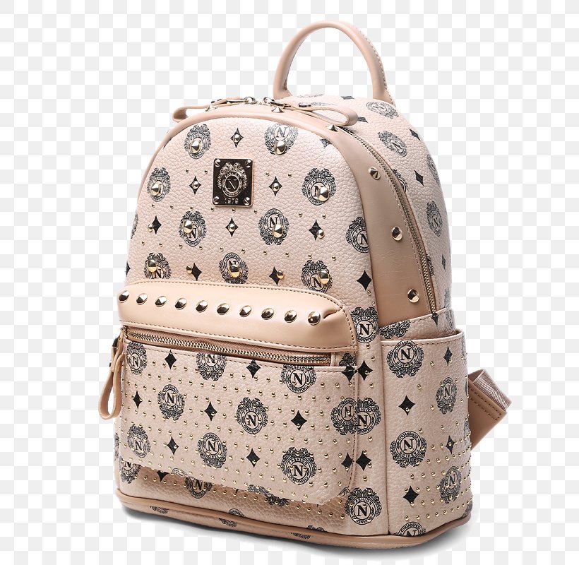 Backpack Handbag Pattern, PNG, 800x800px, Backpack, Bag, Beige, Black And White, Brown Download Free