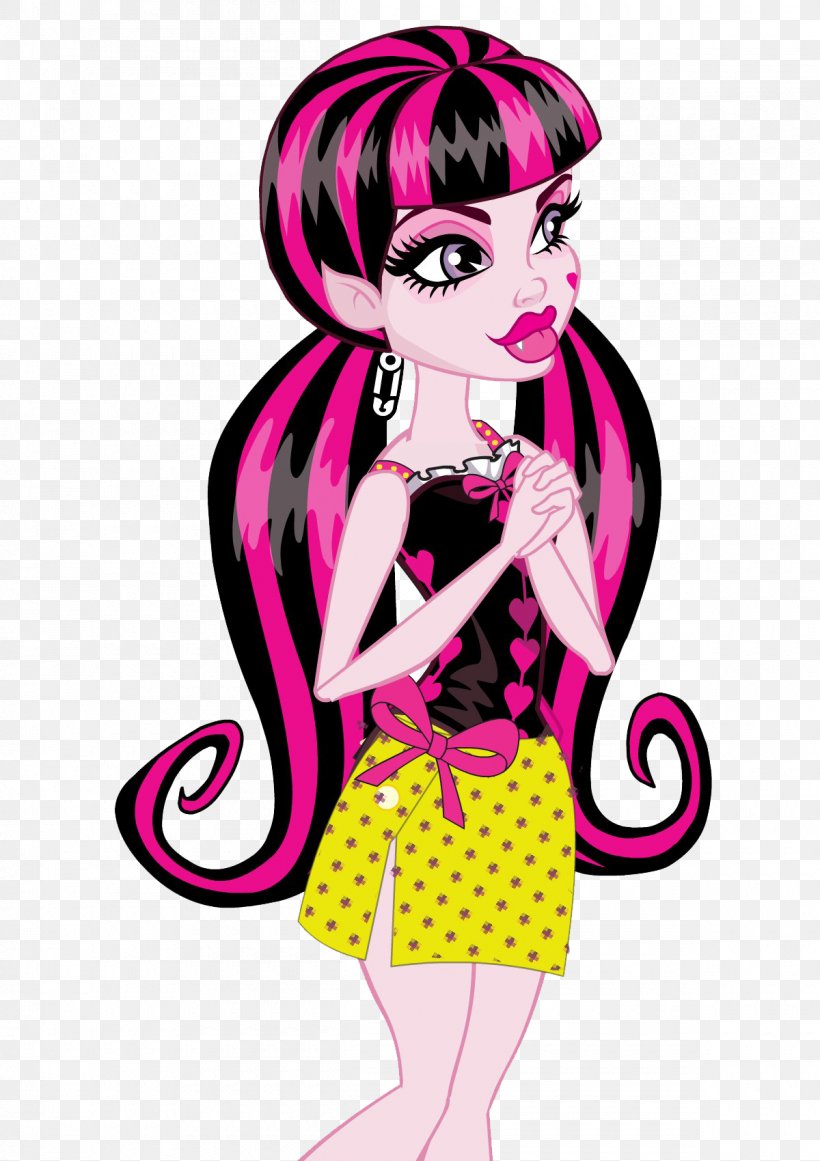Draculaura MONSTER High ラグーナ・ブルー ドール (Monste... Barbie Skelita Calaveras, PNG, 1200x1700px, Watercolor, Cartoon, Flower, Frame, Heart Download Free