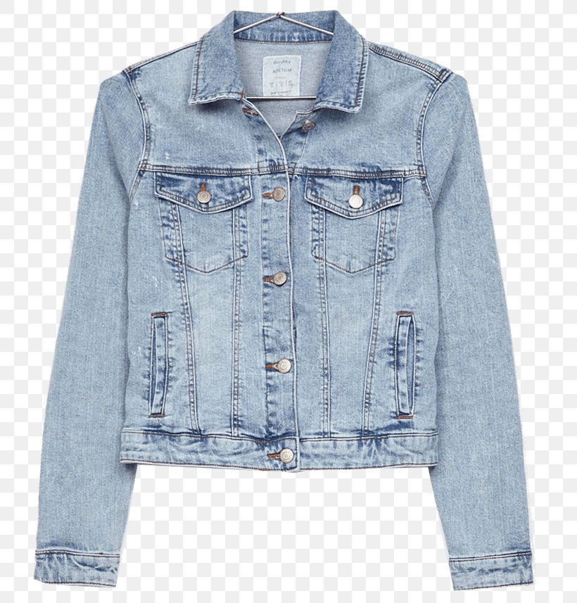 Denim Jean Jacket Robe T-shirt, PNG, 743x857px, Denim, Bershka, Blue, Button, Clothing Download Free