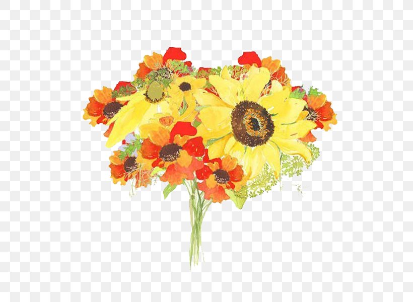 Flower Bouquet Watercolor Painting Cut Flowers Floral Design, PNG, 600x600px, Flower Bouquet, Artificial Flower, Barberton Daisy, Bouquet, Cut Flowers Download Free