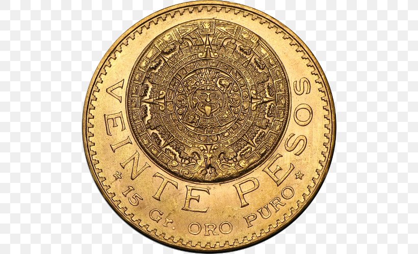 Mexican Peso Mexican 20-peso Note Dos Pesos Gold Coin, PNG, 500x500px, Mexican Peso, Apmex, Brass, Bronze Medal, Bullion Download Free