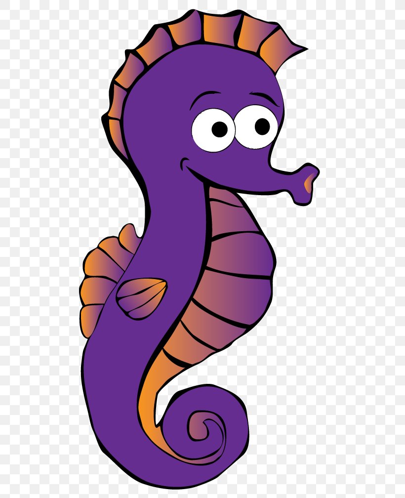 Seahorse Purple Cartoon Royalty-free Clip Art, PNG, 633x1008px