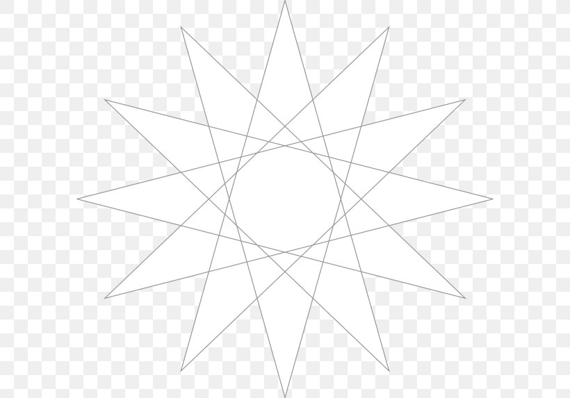Star Polygon Circle Point Clip Art, PNG, 600x573px, Polygon, Area, Black And White, Diagram, Line Art Download Free