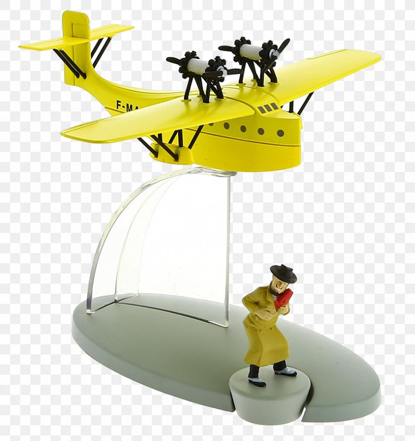 The Broken Ear The Adventures Of Tintin Airplane The Shooting Star Marlinspike Hall, PNG, 834x886px, Adventures Of Tintin, Aircraft, Airplane, Alfa Romeo, Figurine Download Free