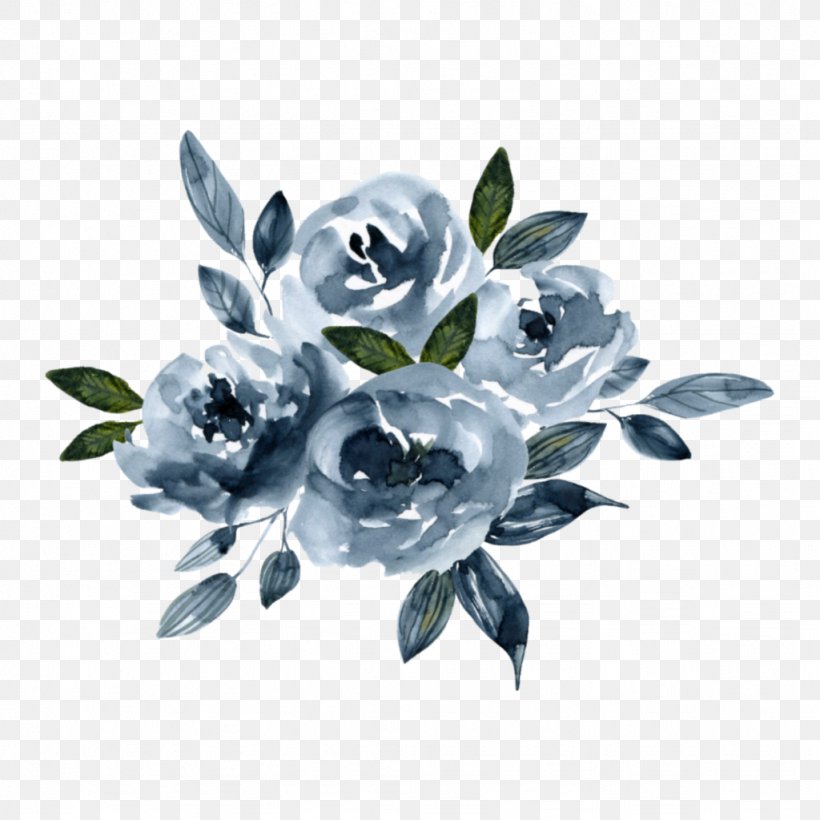 Flowers Aesthetic Drawing Blue