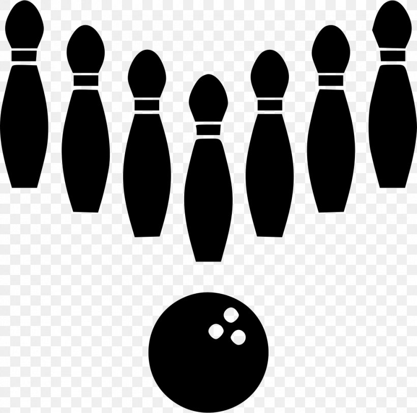Bowling Pins Clip Art Spare Ten-pin Bowling, PNG, 980x970px, Bowling Pins, Black, Black And White, Bowling, Bowling Balls Download Free