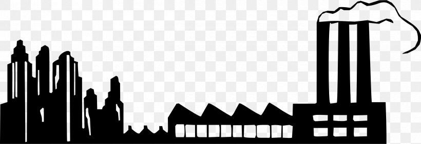 Building Factory Industry Clip Art, PNG, 2400x826px, Building, Advertising, Architectural Engineering, Black, Black And White Download Free