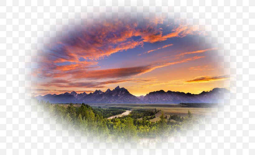Grand Teton Mount Moran Yellowstone National Park Snake River Park County, Wyoming, PNG, 800x500px, Grand Teton, Atmosphere, Calm, Cloud, Dawn Download Free