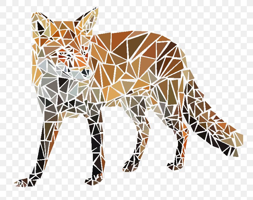 Tiger Red Fox Triangle Image Drawing, PNG, 800x650px, Tiger, Animal, Art, Big Cats, Carnivoran Download Free