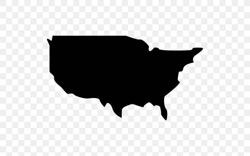 United States Map Silhouette, PNG, 512x512px, United States, Black, Black And White, Map, Monochrome Photography Download Free