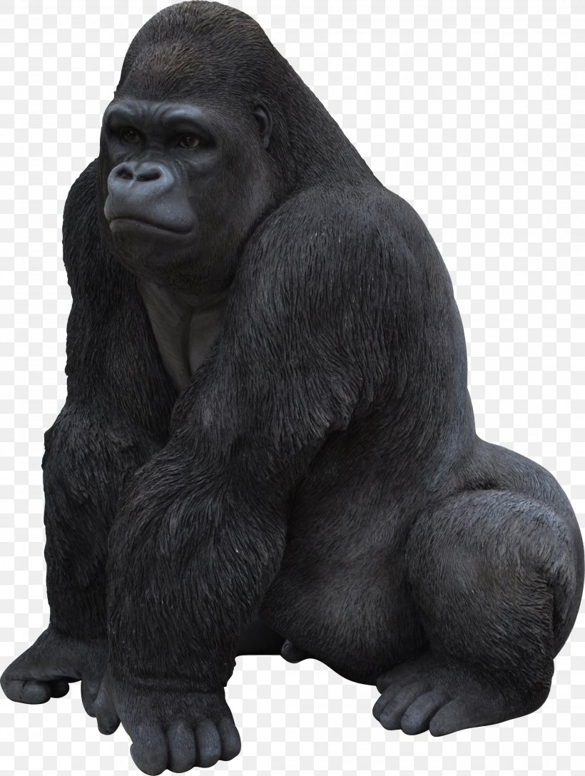 Gorilla Icon, PNG, 2203x2925px, Gorilla, Animal, Art, Bronze Sculpture, Chimpanzee Download Free