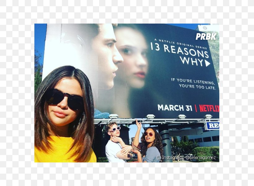 Selena Gomez Tommy Dorfman 13 Reasons Why Vallejo Television Producer, PNG, 624x600px, 13 Reasons Why, Selena Gomez, Actor, Advertising, Banner Download Free