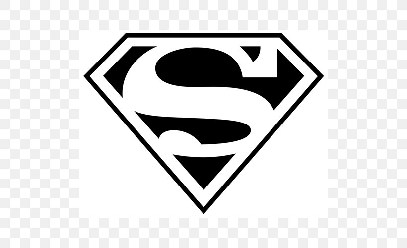 Superman Logo Clark Kent Batman, PNG, 500x500px, Superman, Area, Batman, Black And White, Brand Download Free