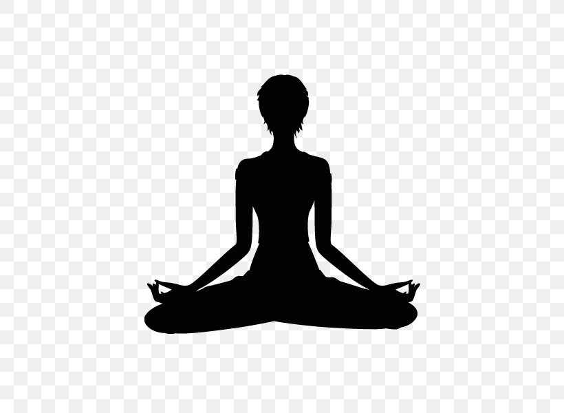 Wall Decal Yoga Sticker Clip Art, PNG, 600x600px, Decal, Black And ...