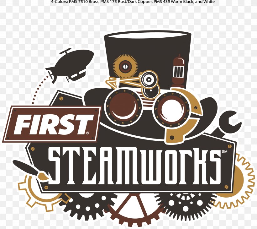 FIRST Steamworks FIRST Championship Recycle Rush Logo Motion Robot, PNG, 3138x2793px, First Steamworks, Aerial Assist, Brand, Dean Kamen, First Championship Download Free