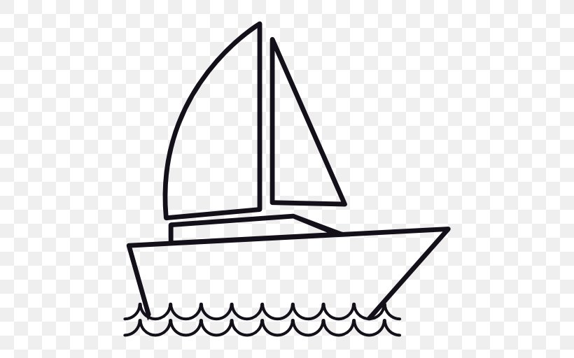 Sailing Ship Boat Symbol, PNG, 512x512px, Sailing Ship, Area, Black And White, Boat, Diagram Download Free