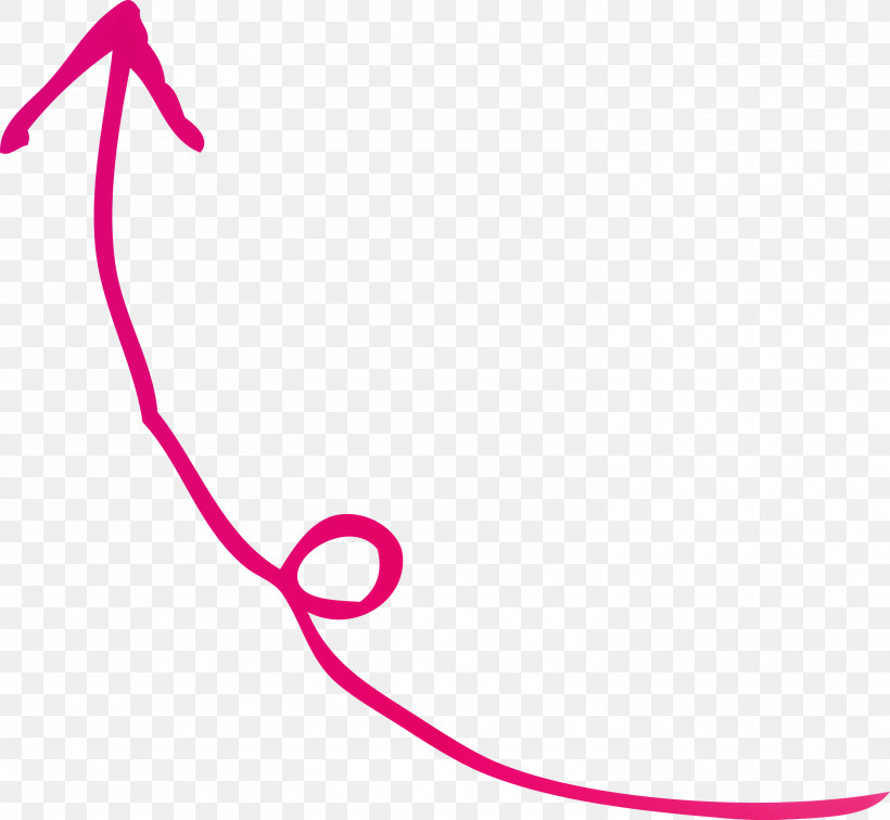 Curved Arrow, PNG, 3000x2769px, Curved Arrow, Line, Magenta, Pink Download Free