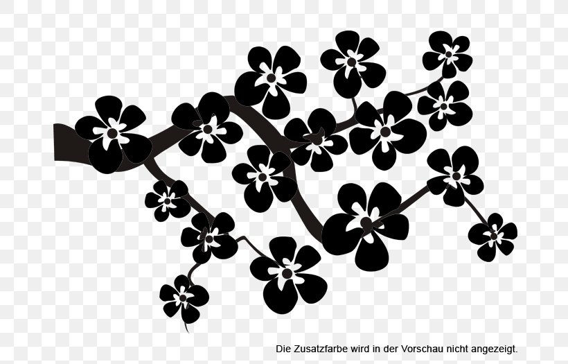 فروشگاه دکووال Decowall Branch Sticker Petal Leaf, PNG, 700x525px, Branch, Black, Black And White, Flora, Flower Download Free