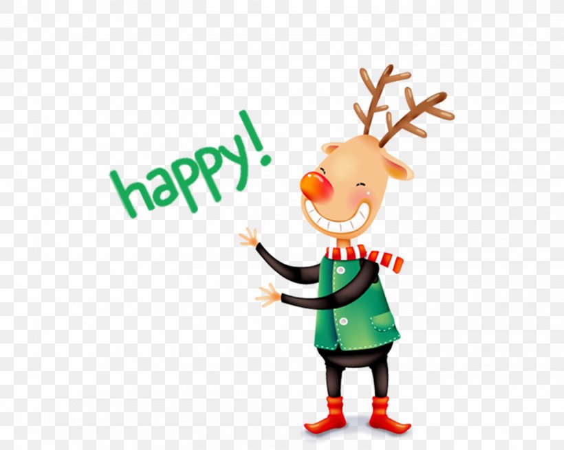 Reindeer, PNG, 2953x2362px, Reindeer, Art, Cartoon, Deer, Fictional Character Download Free