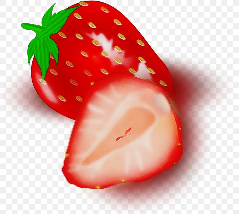 Strawberry, PNG, 799x733px, Watercolor, Food, Fruit, Paint, Plant Download Free