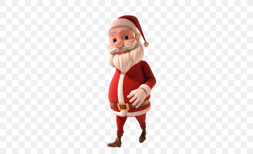 Santa Claus, PNG, 500x500px, 3d Computer Graphics, 3d Modeling, Santa Claus, Christmas Day, Christmas Ornament Download Free