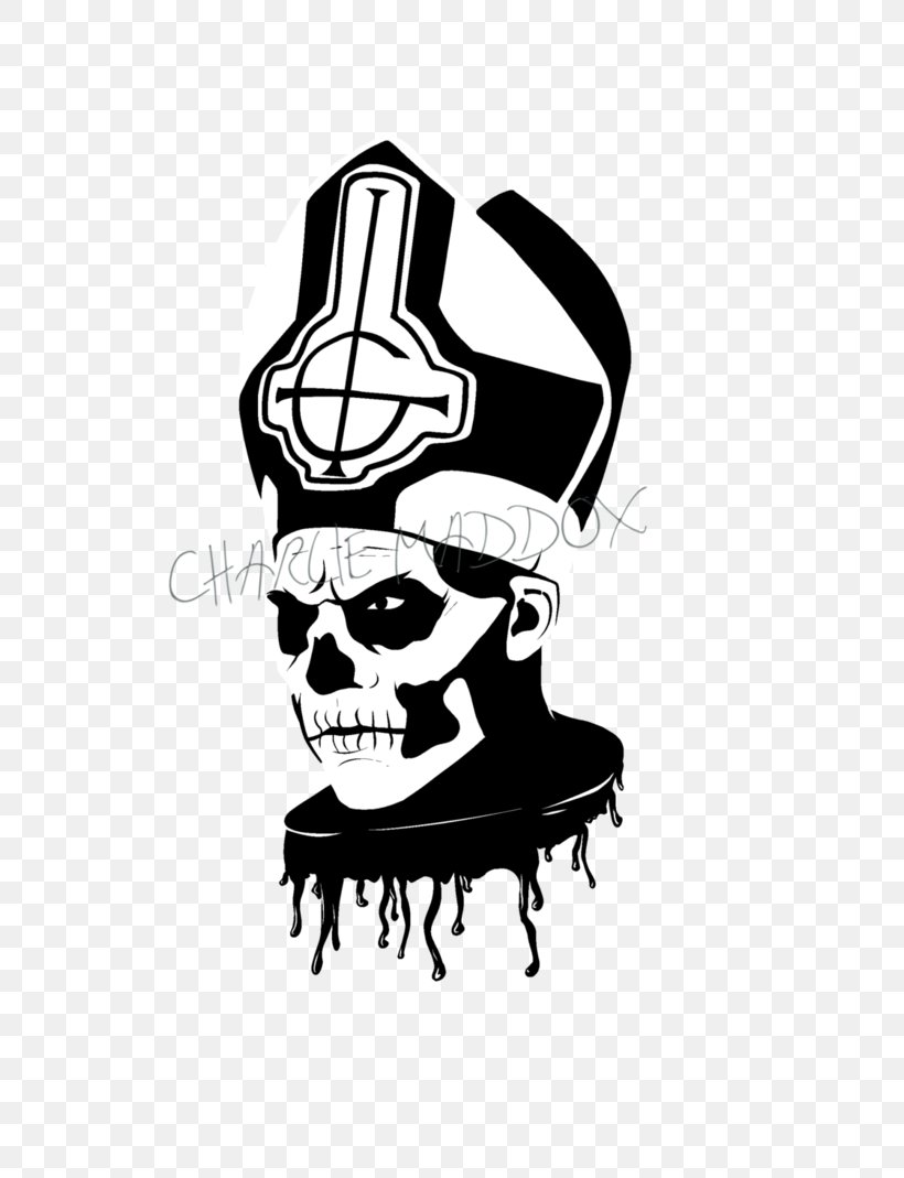 Deus In Absentia Logo, PNG, 748x1069px, Logo, Black And White, Bone, Deviantart, Fictional Character Download Free