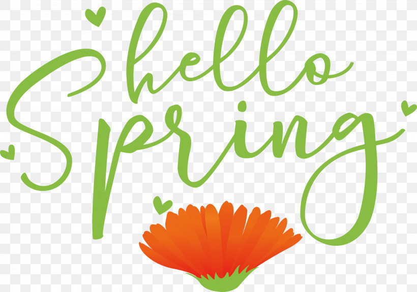 Hello Spring Spring, PNG, 3000x2106px, Hello Spring, Flower, Fruit, Green, Line Download Free