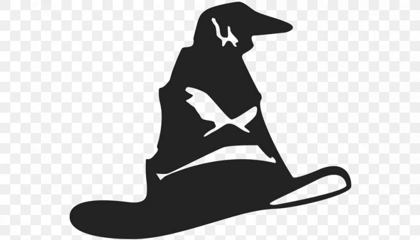 Sorting Hat Harry Potter Decal Clip Art, PNG, 990x567px, Sorting Hat, Black, Black And White, Cat Like Mammal, Decal Download Free