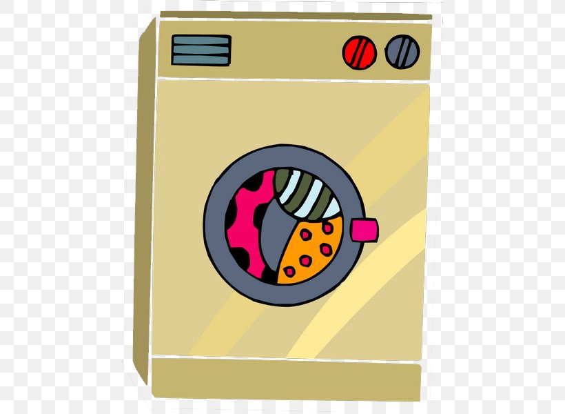 Washing Machine Cartoon Home Appliance, PNG, 466x600px, Washing Machine, Cartoon, Designer, Haier, Home Appliance Download Free