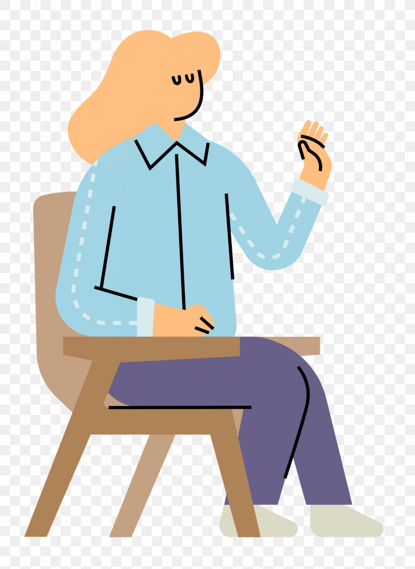 Cartoon Human Sitting H&m Behavior, PNG, 1822x2500px, Sitting, Behavior, Cartoon, Chair, Hm Download Free