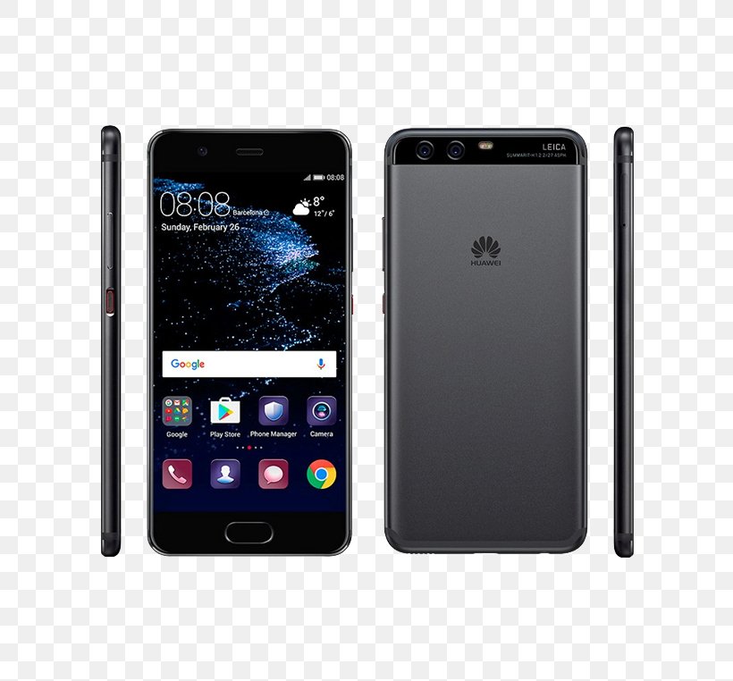 Huawei P10 Android LTE 4G Smartphone, PNG, 800x762px, Huawei P10, Android, Android Nougat, Cellular Network, Communication Device Download Free